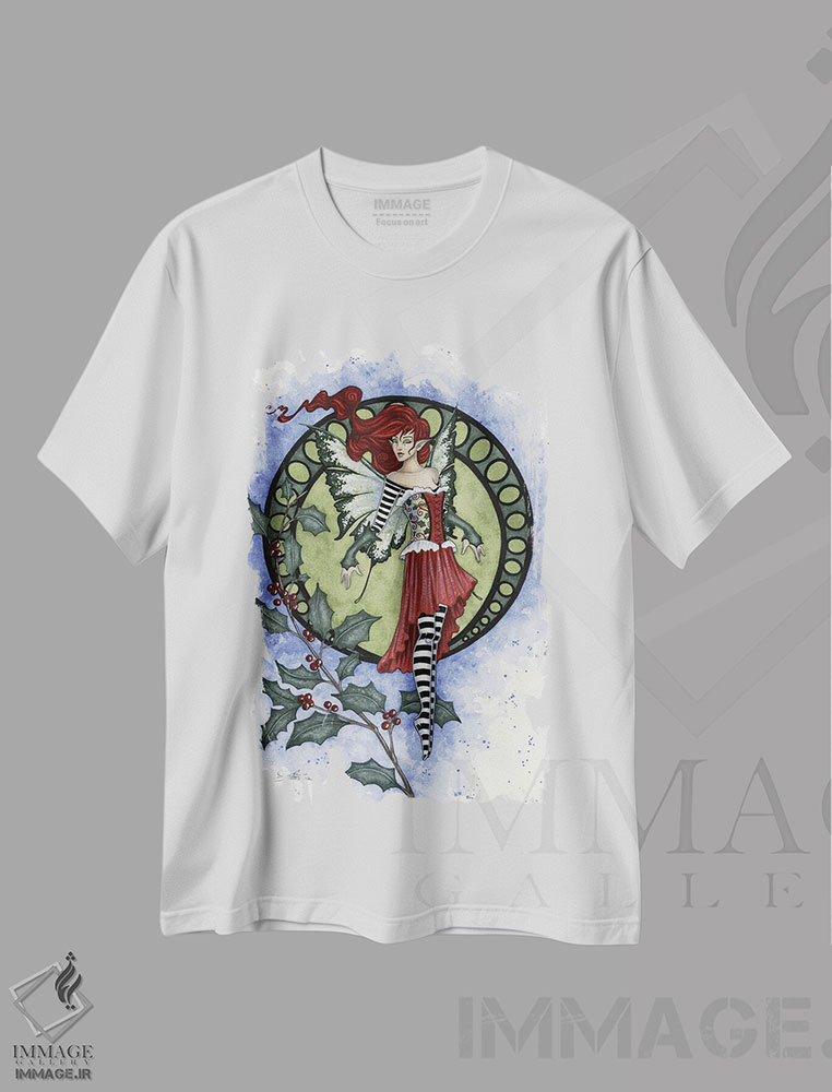 تیشرت طرح دار دارواش، دکور تعطیلات اثر امی براون | immage.ir