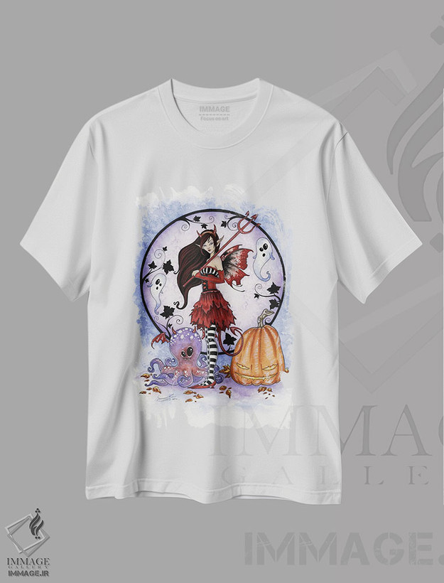 تیشرت طرح دار بنیان گذاران شیطنت، مدیوم اثر امی براون | فروشگاه ایماژ