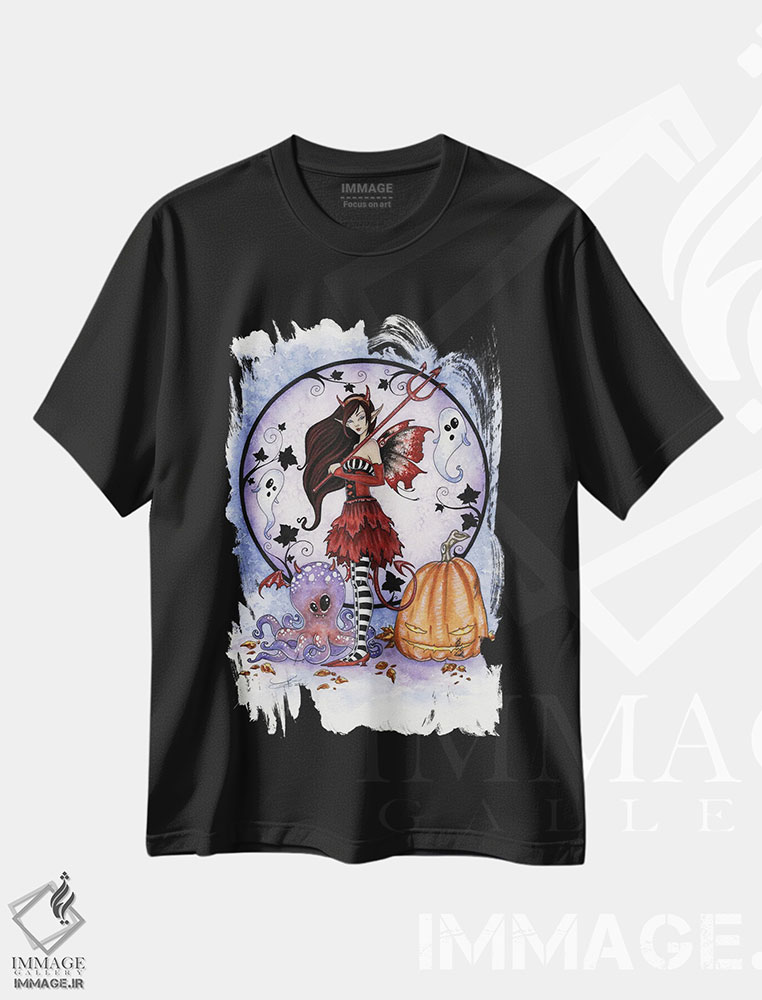 تیشرت طرح دار بنیان گذاران شیطنت، مدیوم اثر امی براون | immage.ir