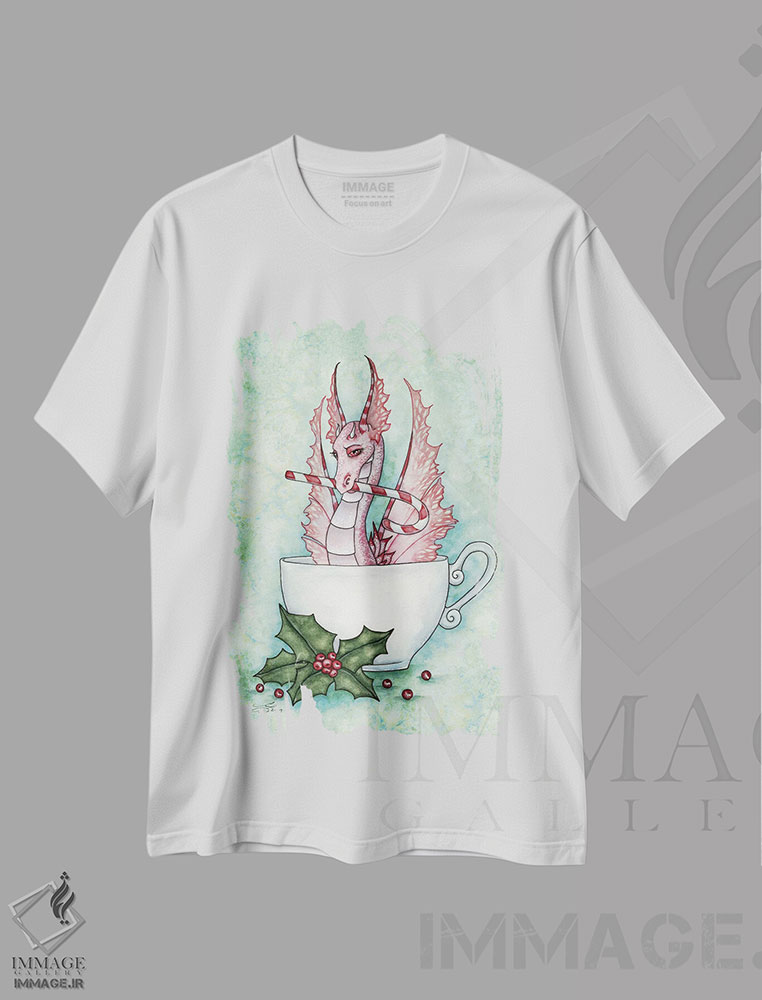 تیشرت طرح دار کاملاً نعناعی، مدیوم اثر امی براون | فروشگاه ایماژ
