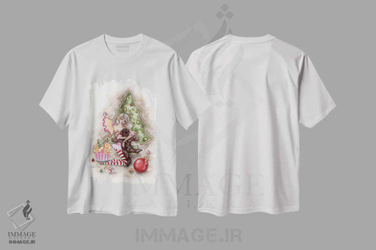 تیشرت طرح دار شب قبل از کریسمس بود، دکور تعطیلات اثر امی براون | immage.ir