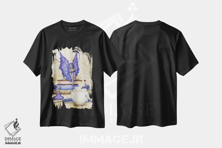 تیشرت طرح دار کتاب خوان II، دست نقاشی و طراحی دستی اثر امی براون | immage.ir
