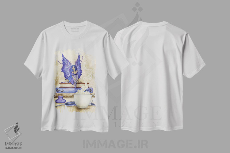 تیشرت طرح دار کتاب خوان II، دست نقاشی و طراحی دستی اثر امی براون | فروشگاه ایماژ