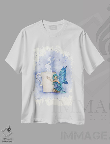 تیشرت طرح دار آرامش، دست نقاشی و طراحی دستی اثر امی براون | فروشگاه ایماژ