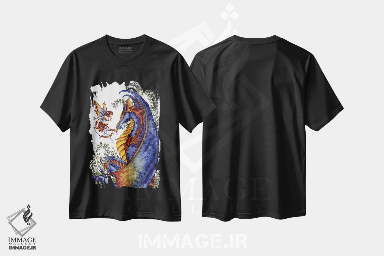 تیشرت طرح دار کنجکاوی، دست نقاشی و طراحی دستی اثر امی براون | فروشگاه ایماژ