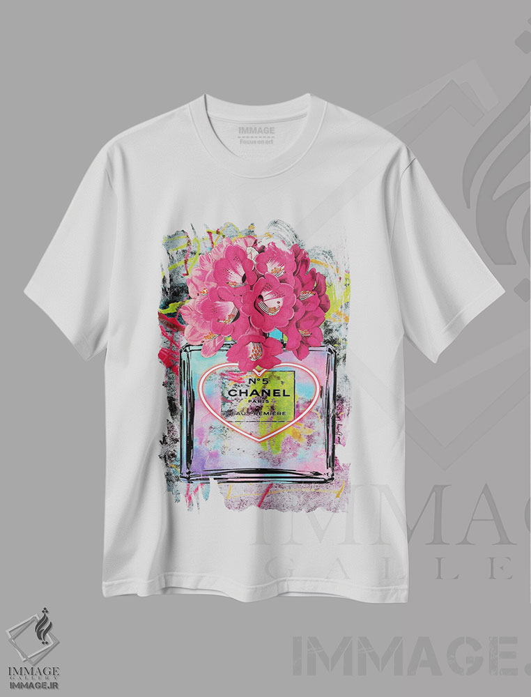 تیشرت طرح دار گرافیتی شنل II، دکور معاصر اثر هنرِ چونی | immage.ir