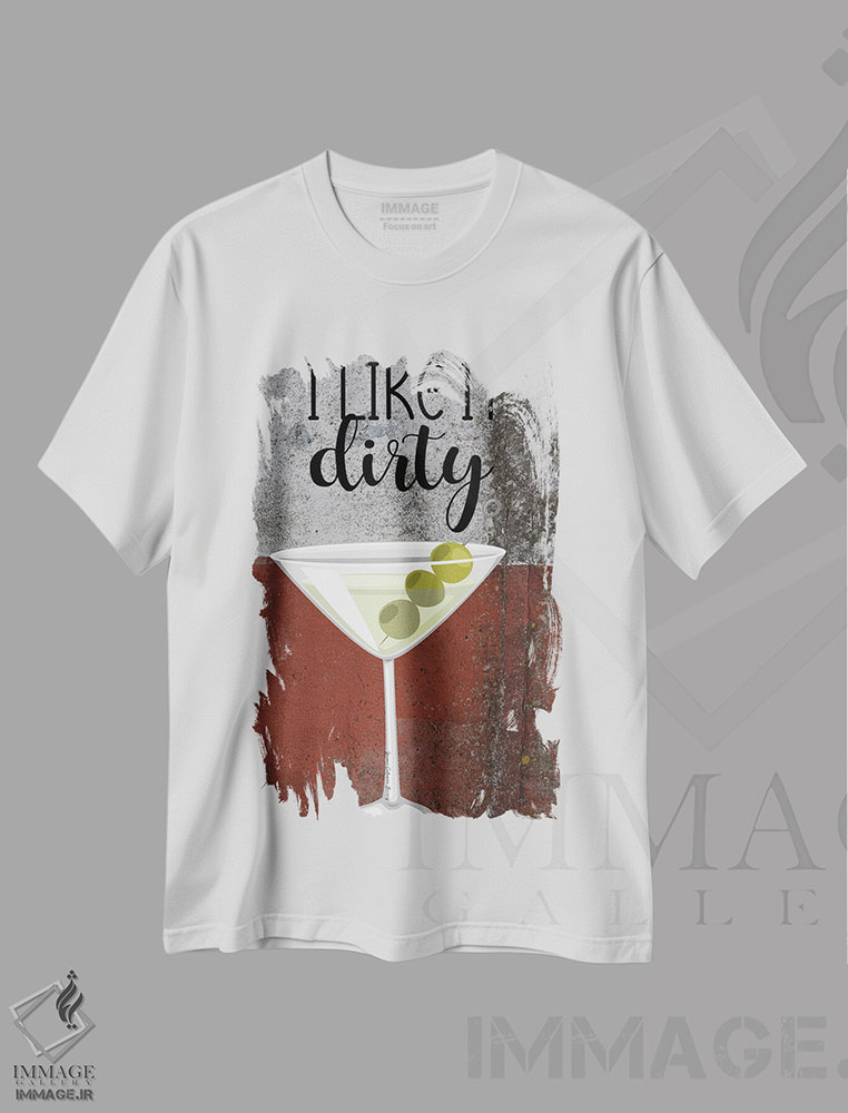 تیشرت طرح دار من کثیفش را دوست دارم، هنر دیجیتال اثر هنرِ چونی | فروشگاه ایماژ