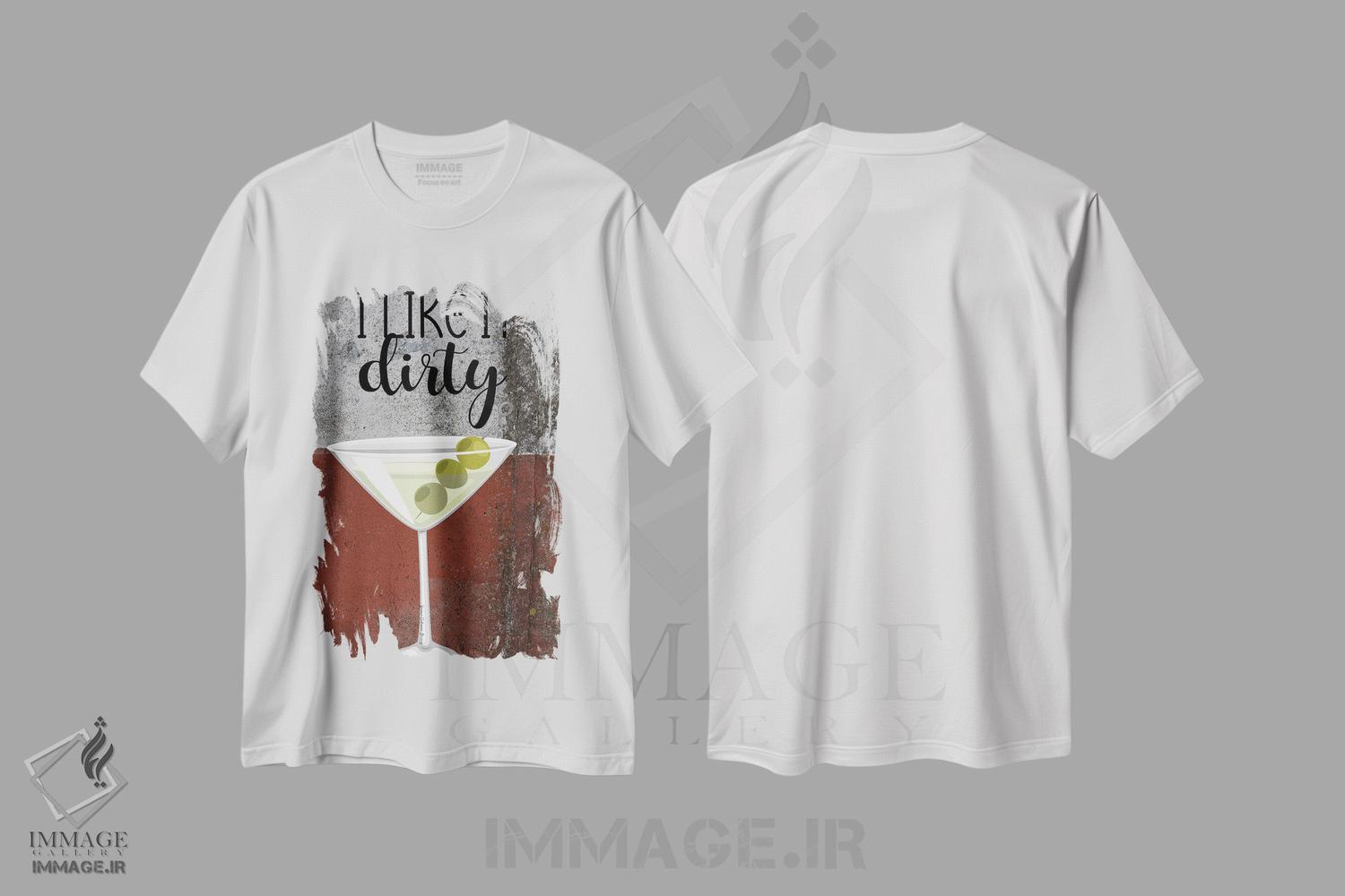 تیشرت طرح دار من کثیفش را دوست دارم، هنر دیجیتال اثر هنرِ چونی | فروشگاه ایماژ