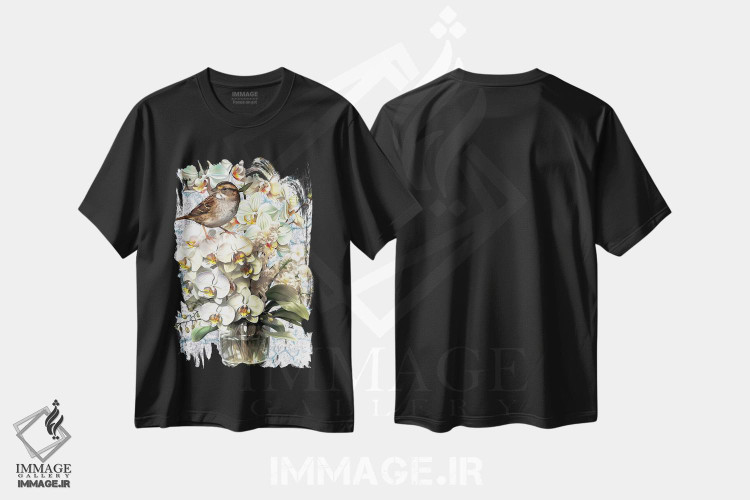 تیشرت طرح دار گنج کوچک، هنر دیجیتال اثر هنرِ چونی | فروشگاه ایماژ