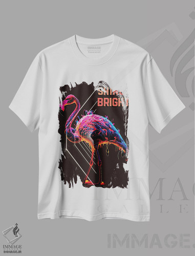 تیشرت طرح دار درخشان بدرخش، هنر دیجیتال اثر هنرِ چونی | فروشگاه ایماژ