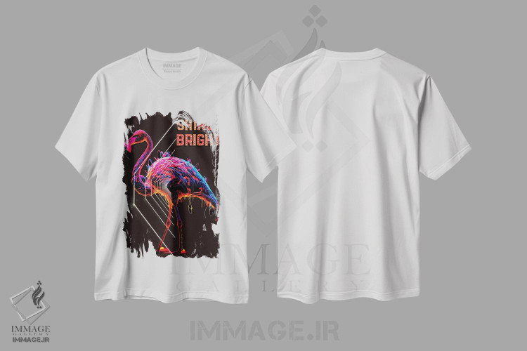 تیشرت طرح دار درخشان بدرخش، هنر دیجیتال اثر هنرِ چونی | فروشگاه ایماژ
