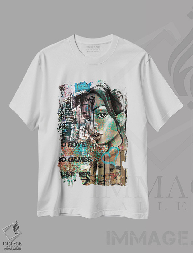 تیشرت طرح دار فقط مردان، هنر آمریکایی آفریقایی تبار اثر هنرِ چونی | فروشگاه ایماژ