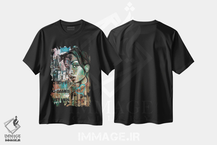 تیشرت طرح دار فقط مردان، هنر آمریکایی آفریقایی تبار اثر هنرِ چونی | immage.ir