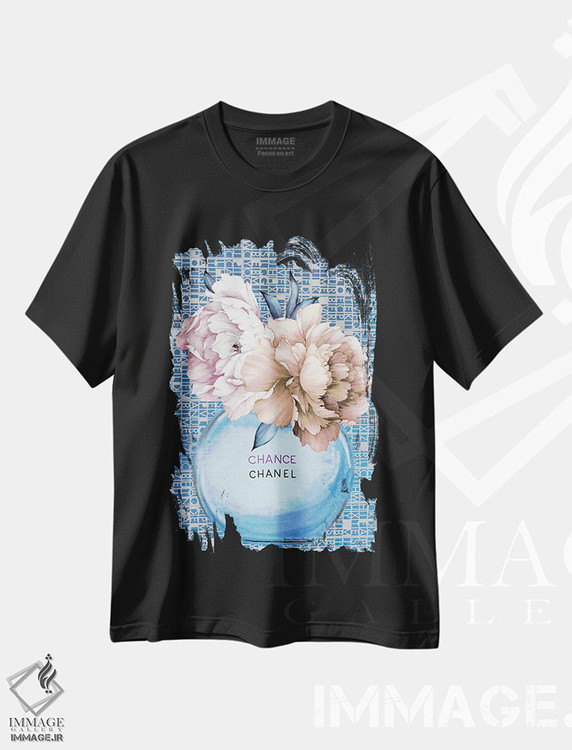 تیشرت طرح دار شنل آبی، هنر دیجیتال اثر هنرِ چونی | فروشگاه ایماژ