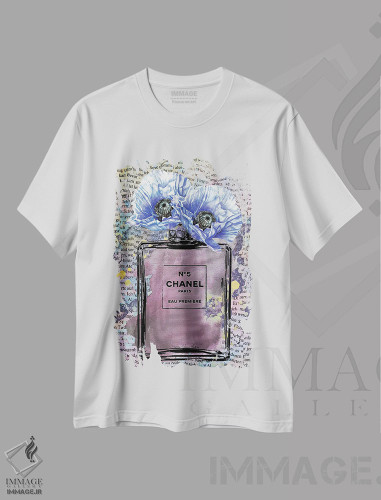 تیشرت طرح دار شنل بنفش، هنر دیجیتال اثر هنرِ چونی | فروشگاه ایماژ