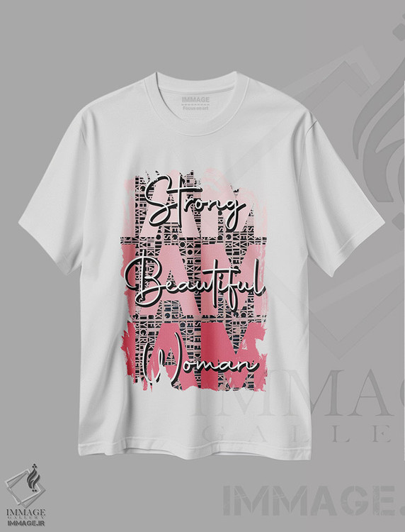 تیشرت طرح دار من قوی هستم، هنر دیجیتال اثر هنرِ چونی | immage.ir