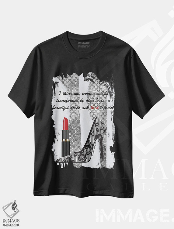تیشرت طرح دار زن متحول شده I، هنر دیجیتال اثر هنرِ چونی | immage.ir