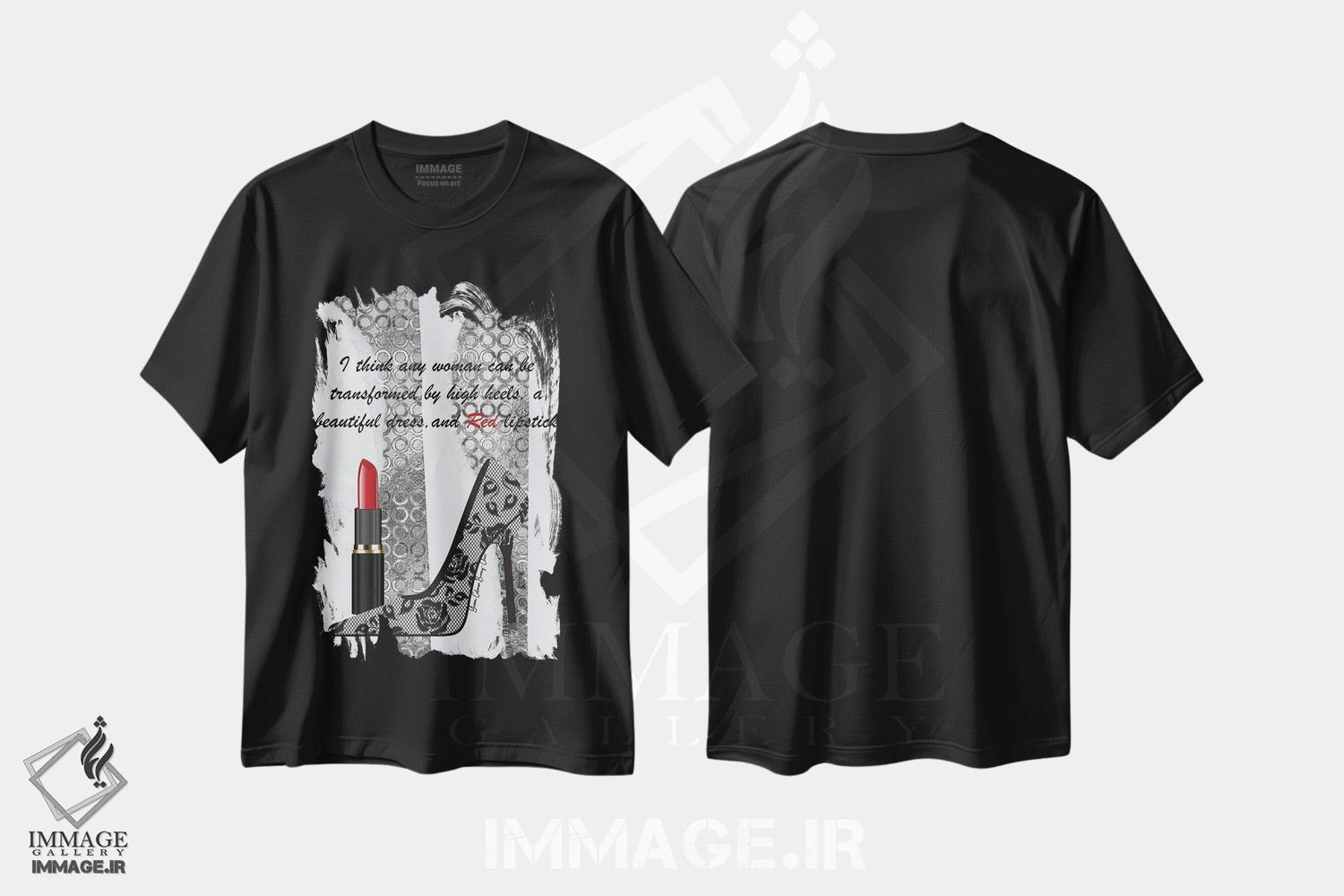تیشرت طرح دار زن متحول شده I، هنر دیجیتال اثر هنرِ چونی | immage.ir
