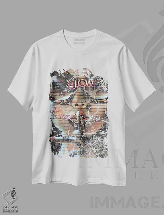 تیشرت طرح دار درخشش عزیزم، هنر آمریکایی آفریقایی تبار اثر هنرِ چونی | immage.ir