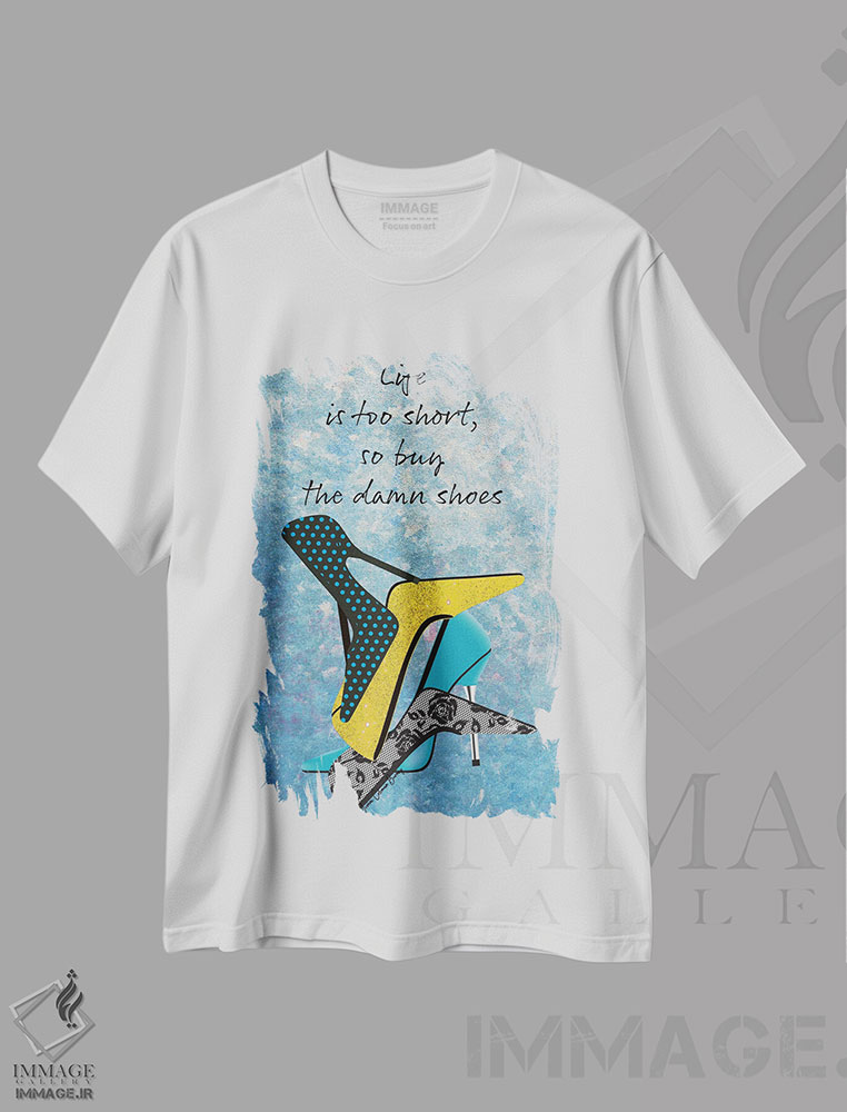 تیشرت طرح دار کفش لعنتی رو بخر!، هنر دیجیتال اثر هنرِ چونی | immage.ir