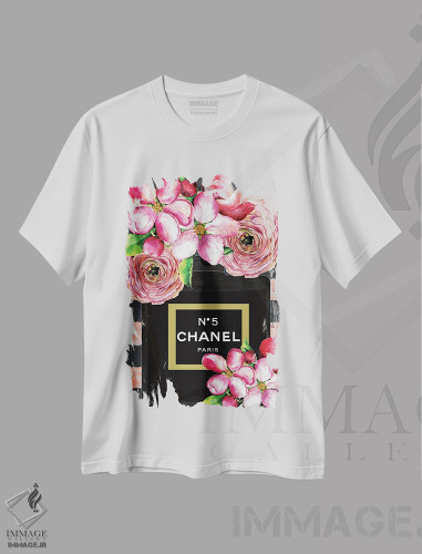تیشرت طرح دار شنل شکوفا در پاریس، دکور معاصر اثر هنرِ چونی | فروشگاه ایماژ
