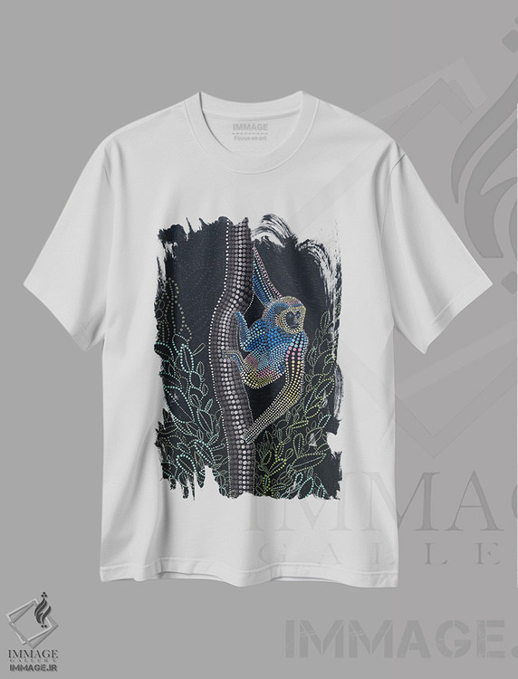 تیشرت طرح دار گیبون تایلندی، دکور آسیایی اثر امی داینر | فروشگاه ایماژ