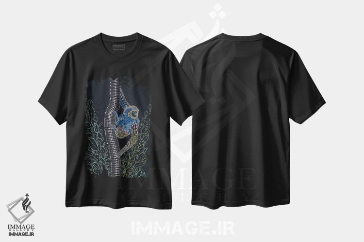 تیشرت طرح دار گیبون تایلندی، دکور آسیایی اثر امی داینر | immage.ir