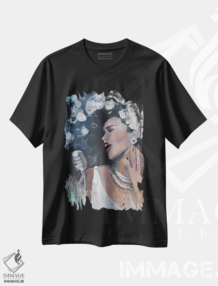 تیشرت طرح دار برایم بخوان، تزئینی اثر الین استیونز | immage.ir