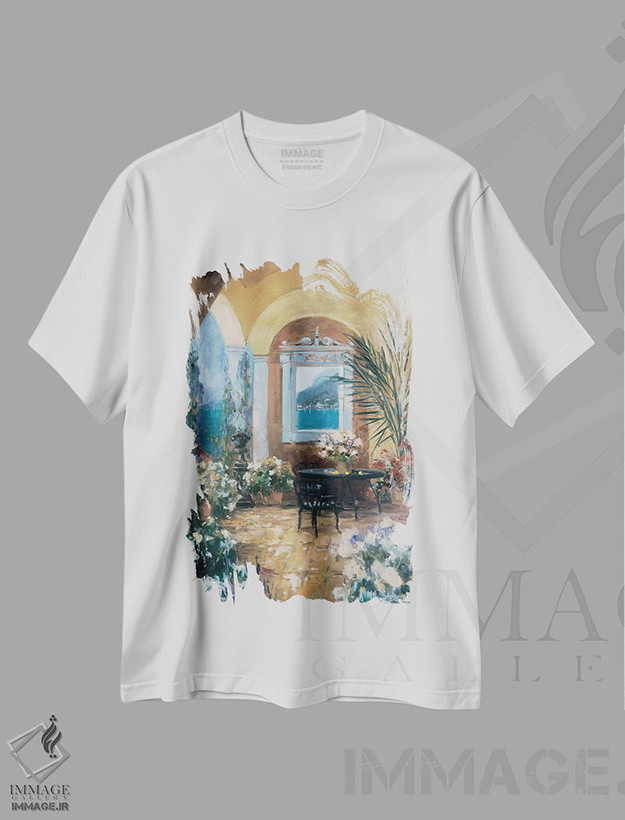 تیشرت طرح دار ایوان دو، دکور ساحلی اثر الین استیونز | فروشگاه ایماژ