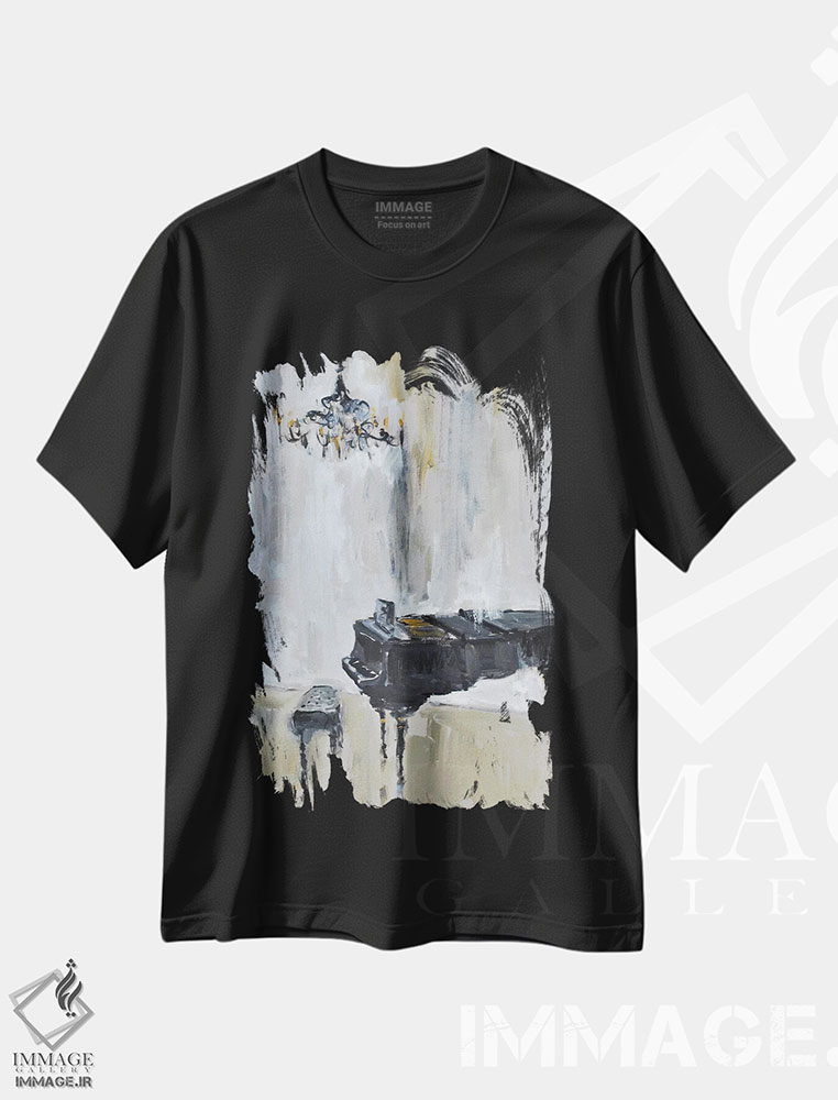 تیشرت طرح دار پیانوی کوچک شماره ۳، مدیوم اثر الین استیونز | فروشگاه ایماژ