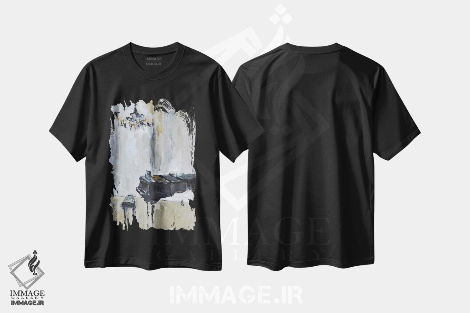 تیشرت طرح دار پیانوی کوچک شماره ۳، مدیوم اثر الین استیونز | فروشگاه ایماژ