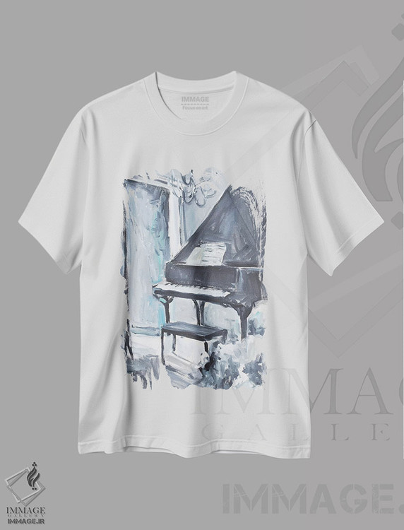 تیشرت طرح دار نوزاد آبی پوش، تزئینی اثر الین استیونز | فروشگاه ایماژ