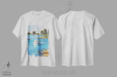 تیشرت طرح دار جزر، تزئینی اثر الین استیونز | فروشگاه ایماژ