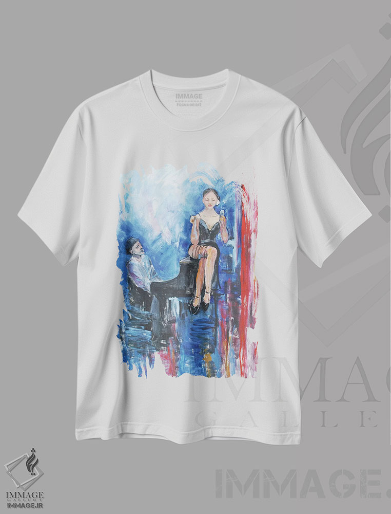 تیشرت طرح دار یک قطعهٔ دیگر، تزئینی اثر الین استیونز | immage.ir