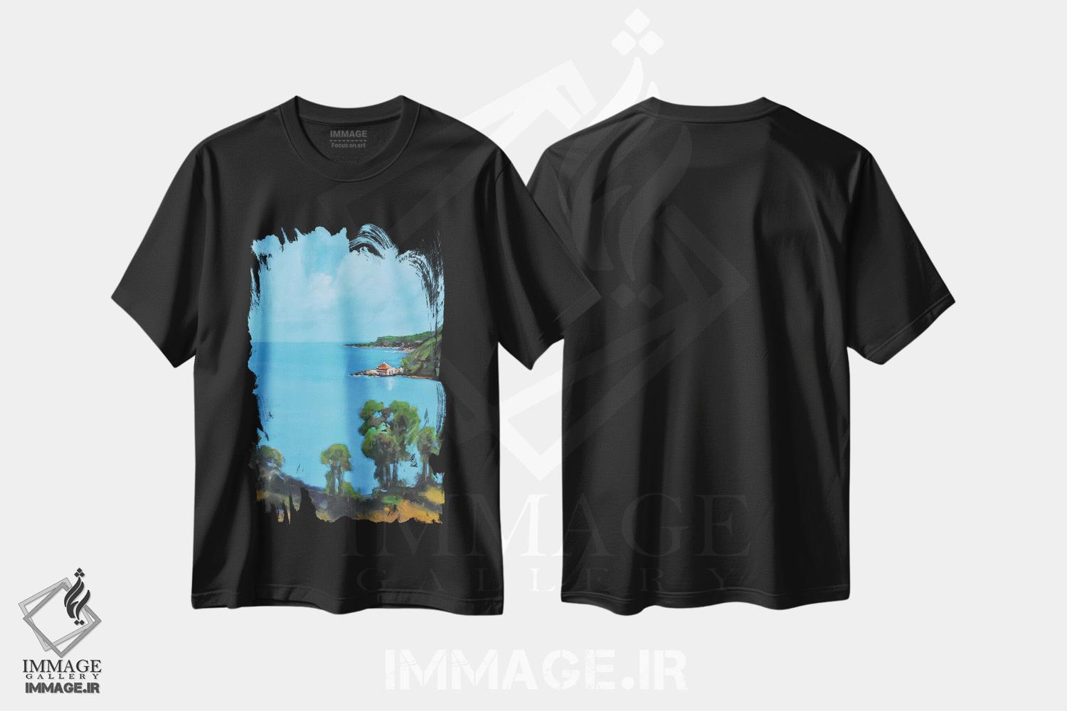 تیشرت طرح دار خلیج من، تزئینی اثر الین استیونز | immage.ir