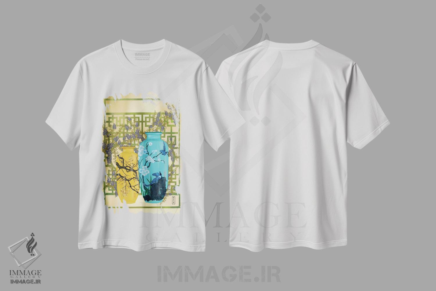 تیشرت طرح دار همه چیزهای زیبا، دکور آسیایی اثر آنتونی ون لم | immage.ir