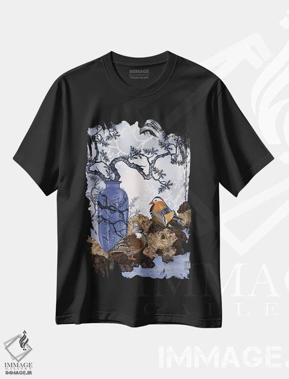 تیشرت طرح دار لحظهٔ کامل، دکور آسیایی اثر آنتونی ون لم | immage.ir