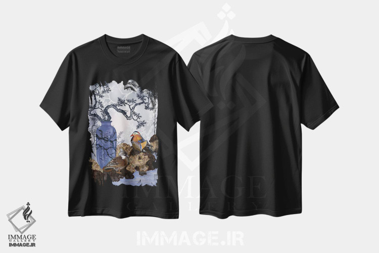تیشرت طرح دار لحظهٔ کامل، دکور آسیایی اثر آنتونی ون لم | immage.ir