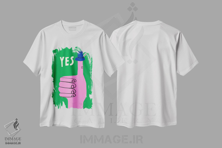 تیشرت طرح دار تأییدی، تزئینی اثر الی وایلد | immage.ir