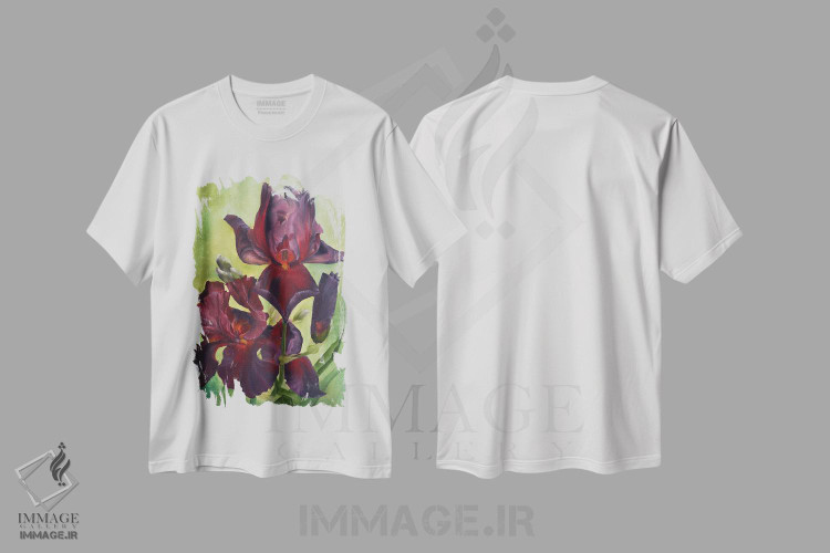 تیشرت طرح دار بازی با زنبق های آتشین، دکور معاصر اثر آلسیا یرمیوا | immage.ir