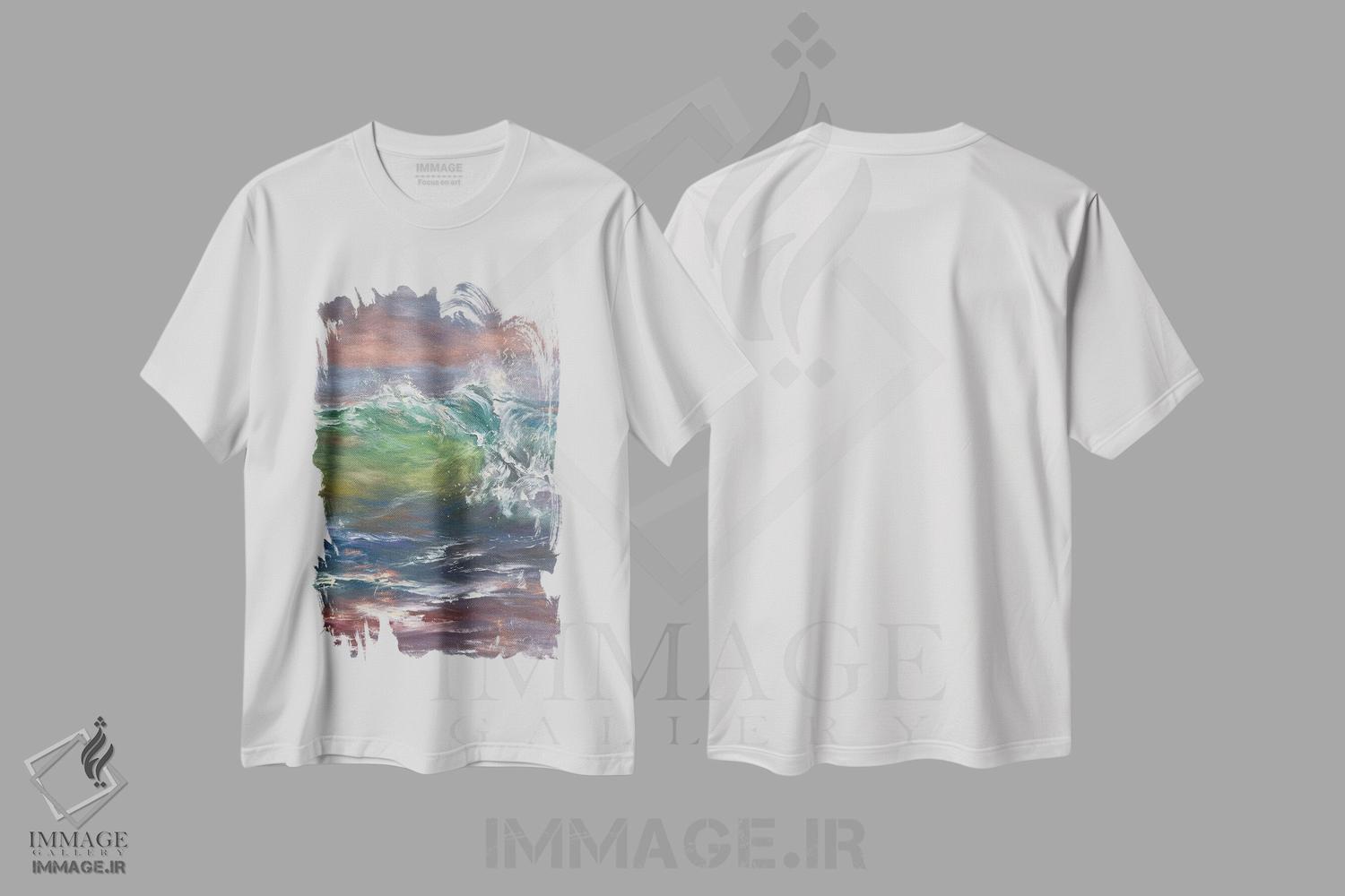 تیشرت طرح دار سپیده دم اوت، دکور ساحلی اثر آلسیا یرمیوا | immage.ir