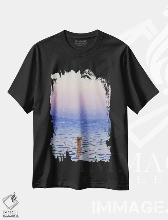 تیشرت طرح دار فقط برای یک لحظه، دکور ساحلی اثر اگنیشکا تورک | فروشگاه ایماژ