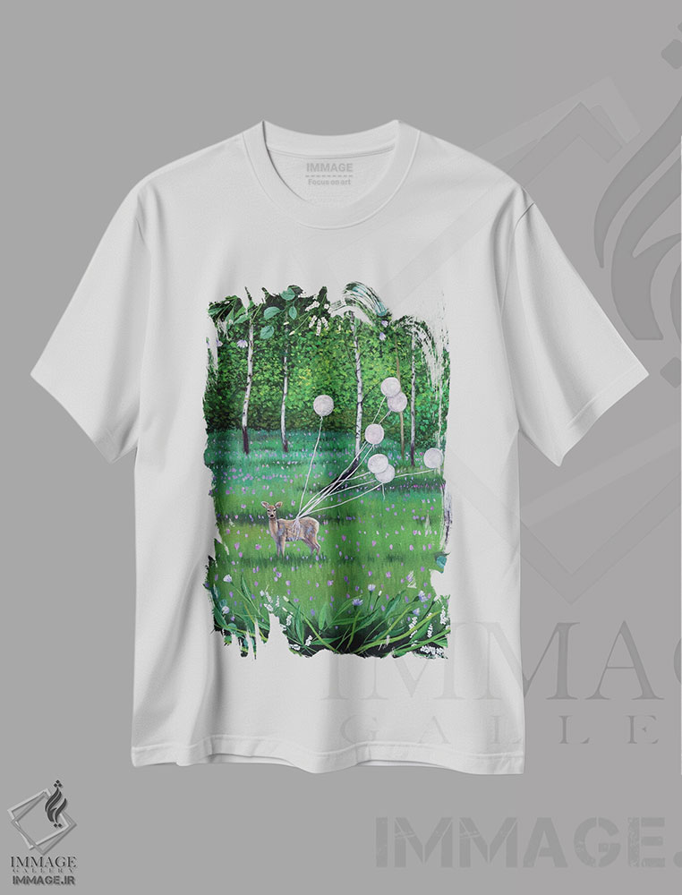 تیشرت طرح دار طعم جنگل، دکور معاصر اثر اگنیشکا تورک | فروشگاه ایماژ