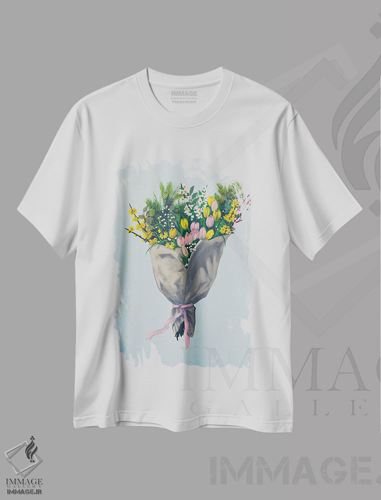 تیشرت طرح دار گل برای کسی خاص II، دکور معاصر اثر اگنیشکا تورک | فروشگاه ایماژ