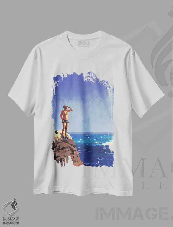 تیشرت طرح دار آماده برای پرش II، هنر فاخر معاصر اثر اگنیشکا تورک | immage.ir