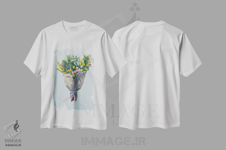 تیشرت طرح دار گل برای کسی خاص II، دکور معاصر اثر اگنیشکا تورک | فروشگاه ایماژ