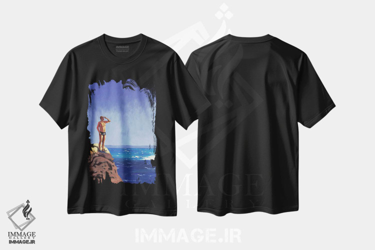 تیشرت طرح دار آماده برای پرش II، هنر فاخر معاصر اثر اگنیشکا تورک | فروشگاه ایماژ