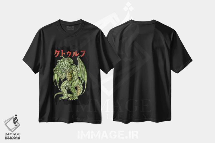 تیشرت طرح دار کایجو کتوله، دکوراسیون جایگزین اثر آژمودای | فروشگاه ایماژ