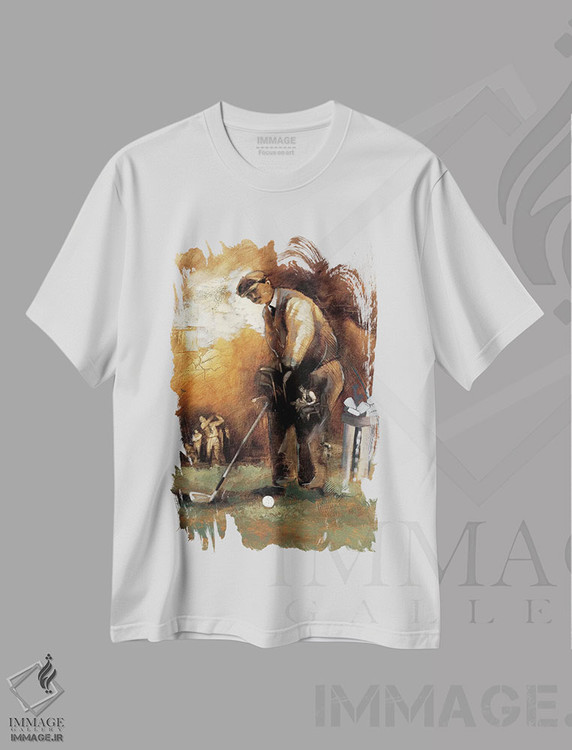 تیشرت طرح دار در محل تی، وینتیج و رترو اثر رویا عظیم | immage.ir