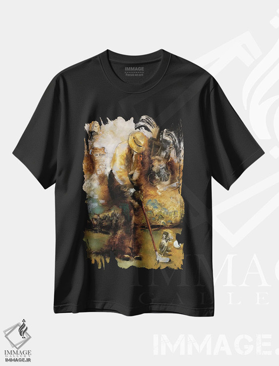 تیشرت طرح دار تاب دادن، وینتیج و رترو اثر رویا عظیم | فروشگاه ایماژ